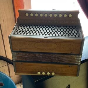 Hohner Accordion Vintage Diatonic 10 Button Old Squeezebox Antique Concertina